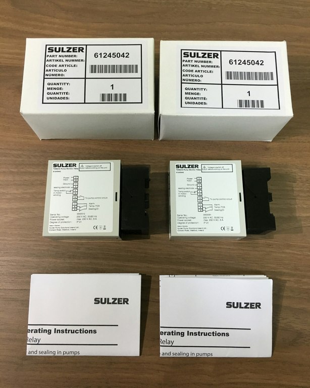 Sulzer 61245042 TDM Реле для оценки уплотнительного электрода и мониторинга двигателя